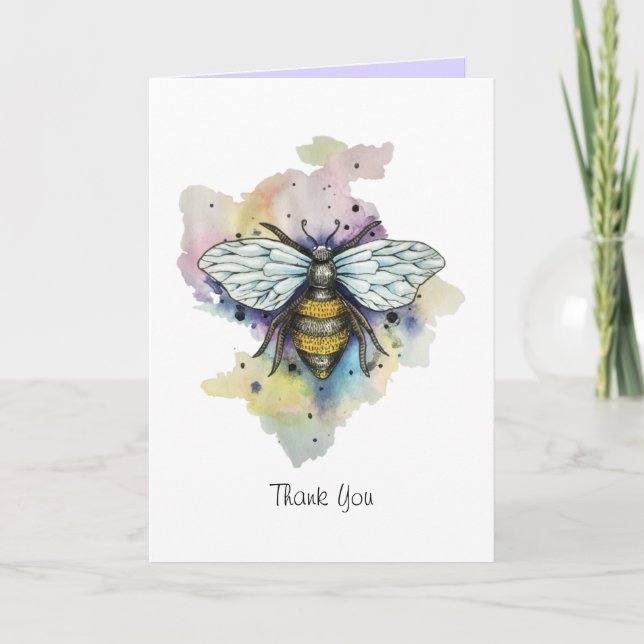 Niedliche Wash Card für Bienen und Regenbogen Karte (Vorderseite)