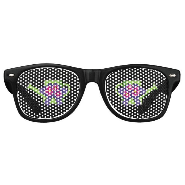 Niedliche Wasserdose mit Blume Bouquet Partybrille (Vorderseite)