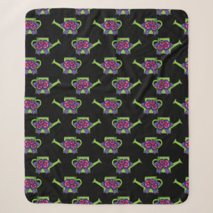 Niedliche Wasserdose mit Blume Bouquet Sherpadecke