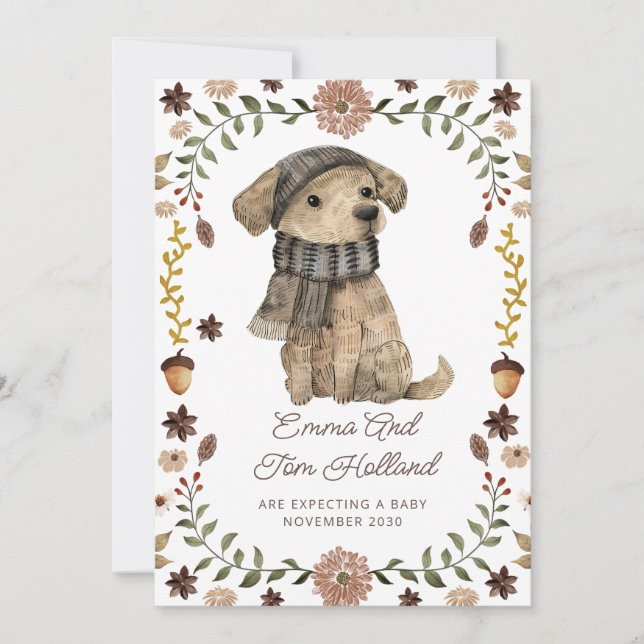 Niedliche Wasserfarbe Ankündigung (Vorderseite)