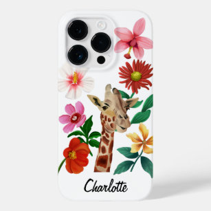 Niedliche Wasserfarbe Giraffe Name Case-Mate iPhone 14 Pro Hülle