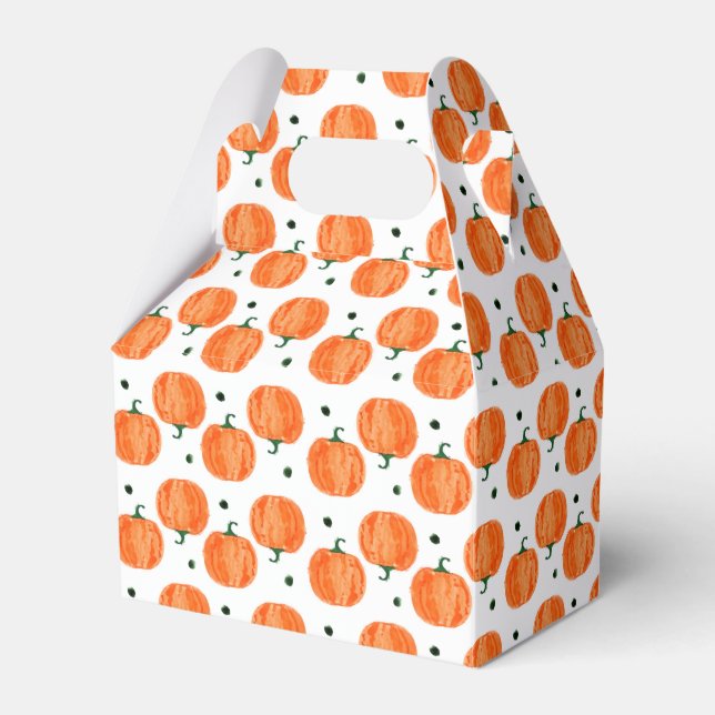 Niedliche Wasserfarbe Pumpkin Gevor Box Geschenkschachtel (Vorderseite)