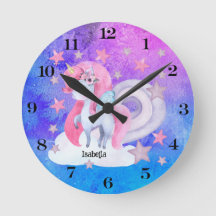 Niedliche Wasserfarbe Regenbogen Einhorn Personali