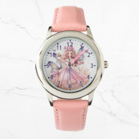 Niedliche Wasserfarbe Rosa Fairy Girly Butterflieg