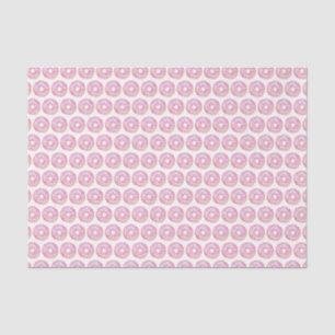 Niedliche Wasserfarbe Rosa Sprinkle Donuts Muster Seidenpapier