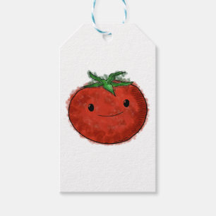 Niedliche Wasserfarbe Tomaten Geschenkanhänger