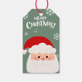 Niedliche Wasserfarbe Weihnachten Weihnachtsfeiert Geschenkanhänger