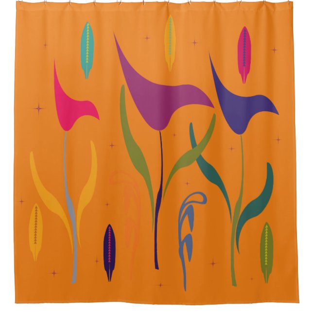 Niedliche Wasserfarben Duschvorhang (Vorderseite)