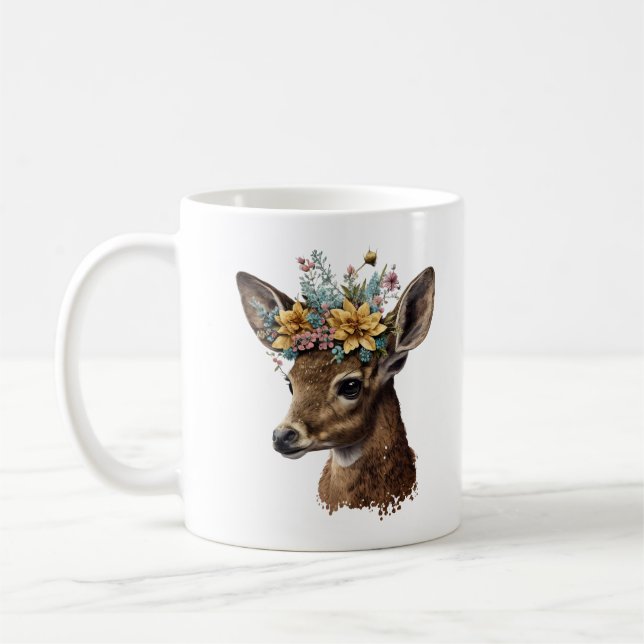 Niedliche Wasserfarben Kaffeetasse (Links)