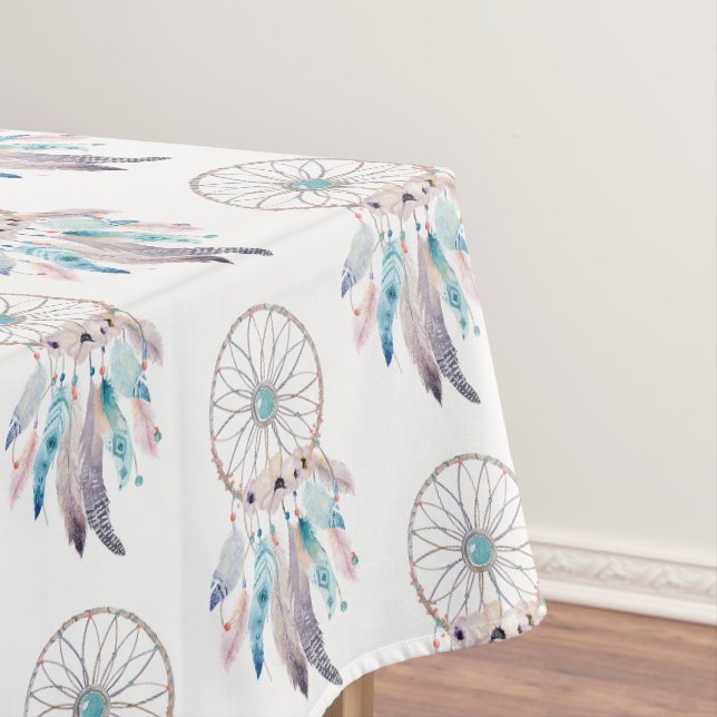Niedliche Wasserfarben Pastel Bohemisch Dreamcatch Tischdecke (Beispiel)