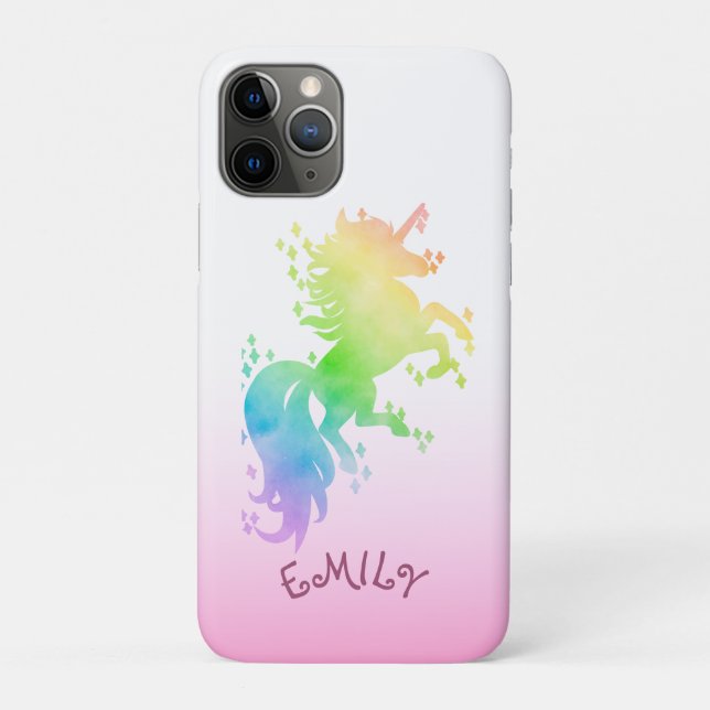 Niedliche Wasserfarbenregenbogenfarbe Case-Mate iPhone Hülle (Rückseite)