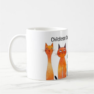 Niedliche Wasserfarbkatzen Kinderlose Katze Lady f Kaffeetasse