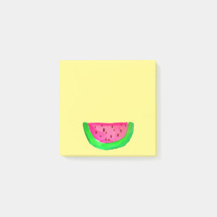 Niedliche Wassermelone Aquarell Pop Kunst, Dichtun Post-it Klebezettel
