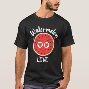 Niedliche Wassermelone Liebe Frucht Bauer Gesundhe T-Shirt