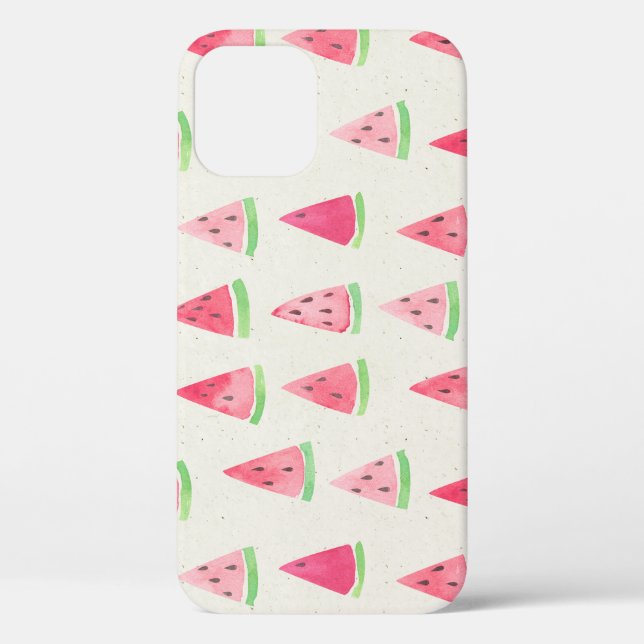 Niedliche Wassermelone: nahtloses Wasserfarbmuster Case-Mate iPhone Hülle (Rückseite)