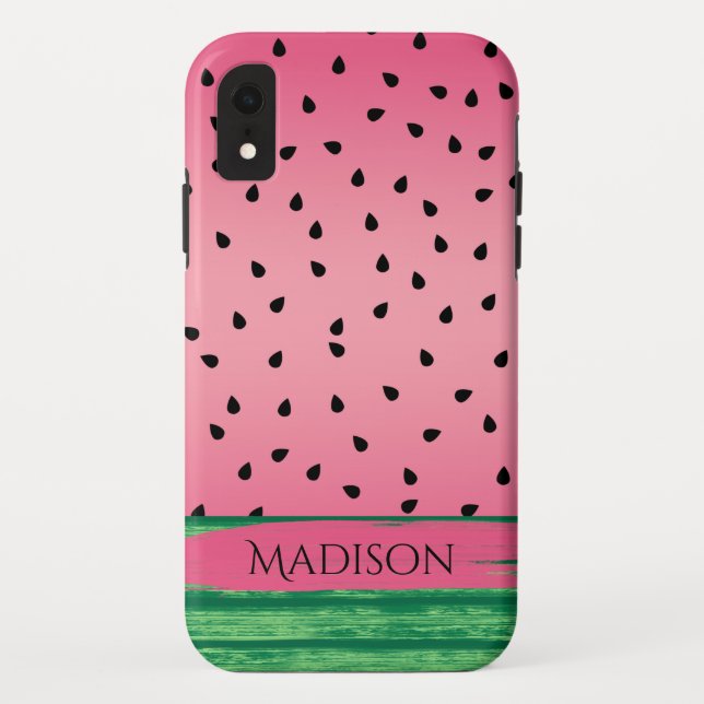 Niedliche Wassermelone Rosa, Grün Case-Mate iPhone Hülle (Rückseite)