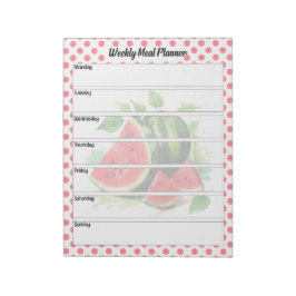 Niedliche Wassermelone Watermelon Wöchentlich Fein Notizblock