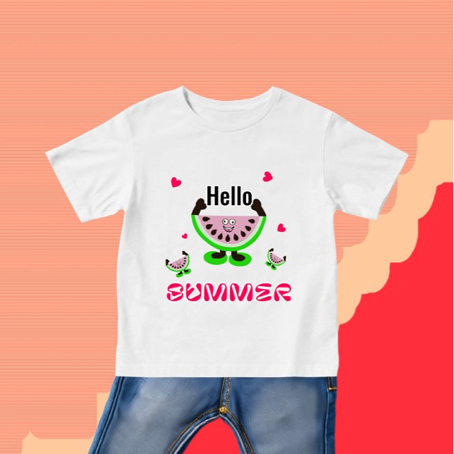Niedliche Wassermelonen Baby T-shirt (Von Creator hochgeladen)