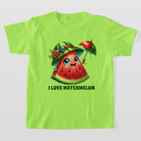 Niedliche Wassermelonen fügen Text hinzu