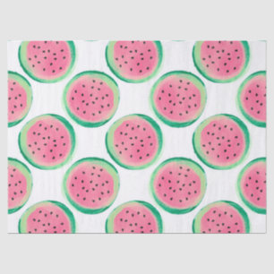 Niedliche Wassermelonen im Weißen Deko Seidenpapier