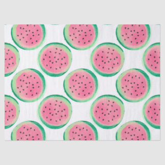 Niedliche Wassermelonen im Weißen Deko Seidenpapier