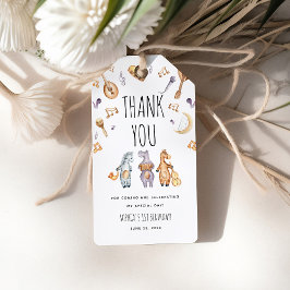 Niedliche Watercolor Afrikanische Tiere Geburtstag Geschenkanhänger