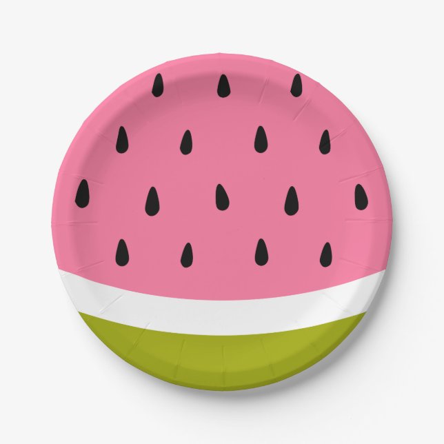 Niedliche Watermelon Paper-Teller Pappteller (Vorderseite)
