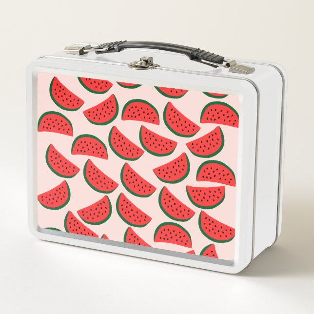 Niedliche Watermelone-Box Metall Brotdose (Vorderseite)