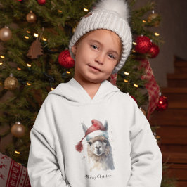 Niedliche Weihnachten Alpaca, Brauch Hoodie