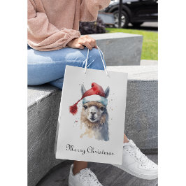 Niedliche Weihnachten Alpaca, Brauch Mittlere Geschenktüte