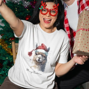 Niedliche Weihnachten Alpaca, Brauch T-Shirt