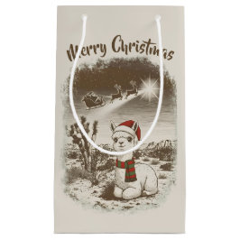 Niedliche Weihnachten Alpaca + Santa + Reindeer Sl Kleine Geschenktüte