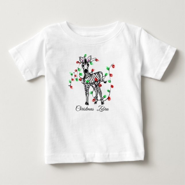 Niedliche Weihnachten Baby T-shirt (Vorderseite)