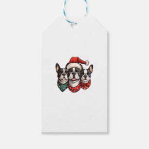 Niedliche Weihnachten Boston Terrier Dogs Weihnach Geschenkanhänger