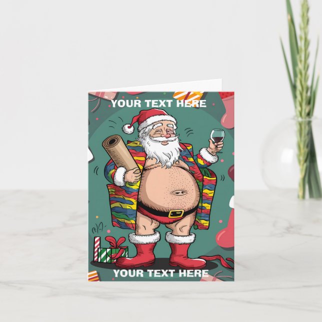 Niedliche Weihnachten Einladung (Vorderseite)