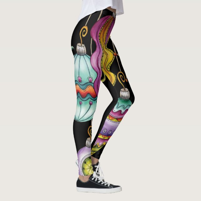Niedliche Weihnachten, elegante und Extravagante G Leggings (Rechts)