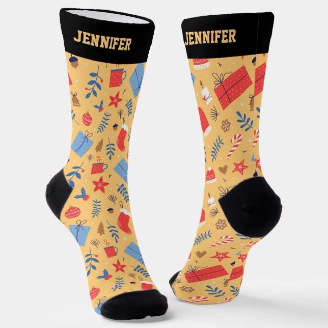 Niedliche Weihnachten Geschenk Weihnachten Weihnac Socken (Gewinkelt)