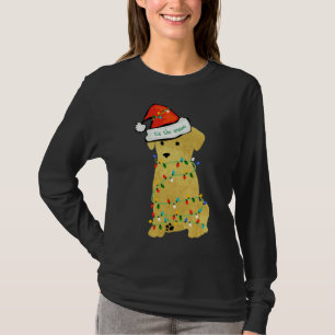 Niedliche Weihnachten Golden Retriever Welpe T-Shirt