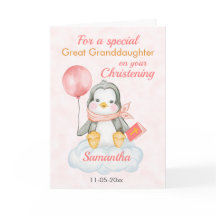 Niedliche Weihnachten Große Enkeltochter-Pinguin-K