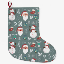 Niedliche Weihnachten Großer Weihnachtsstrumpf