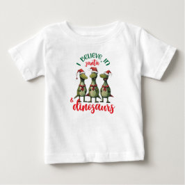 Niedliche Weihnachten Ich glaube an den Weihnachts Baby T-shirt
