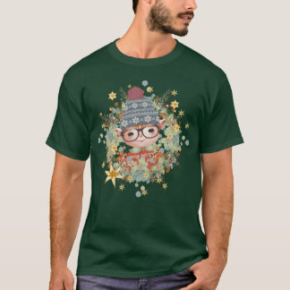 niedliche Weihnachten im Rahmen für den Weihnachts T-Shirt