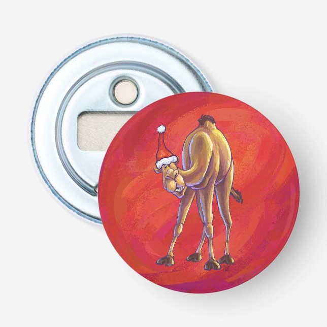 Niedliche Weihnachten in Camel Flaschenöffner (Vorderseite)