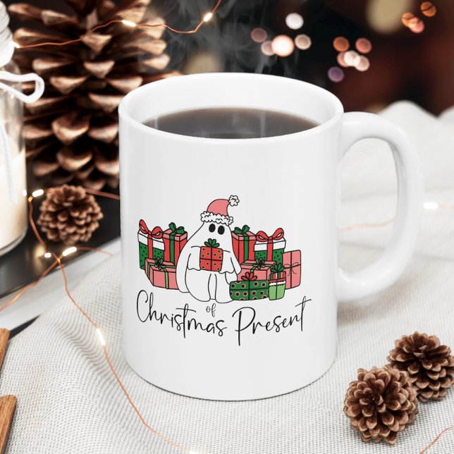Niedliche Weihnachten Kaffeetasse (Colorful Simple Unique Humor Ghost Funny Christmas Coffee Mug)