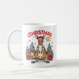 Niedliche Weihnachten Kangaroo Tasse mit festliche