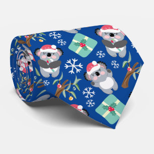 Niedliche Weihnachten Koala Krawatte