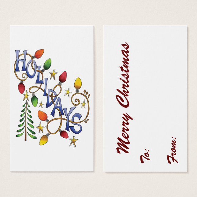 Niedliche Weihnachten, Lichter und Sterne mit Urla (Vorne & Hinten)
