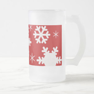 Niedliche Weihnachten Mattierte Glass-Tasse! Mattglas Bierglas