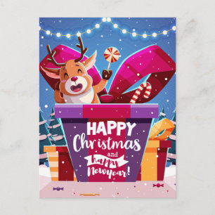 Niedliche Weihnachten Postkarte