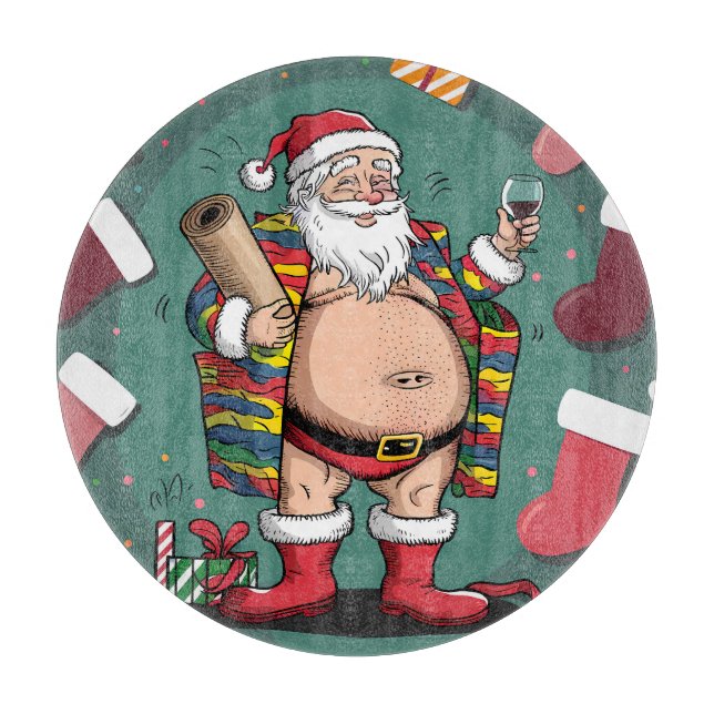 Niedliche Weihnachten Schneidebrett (Vorderseite)